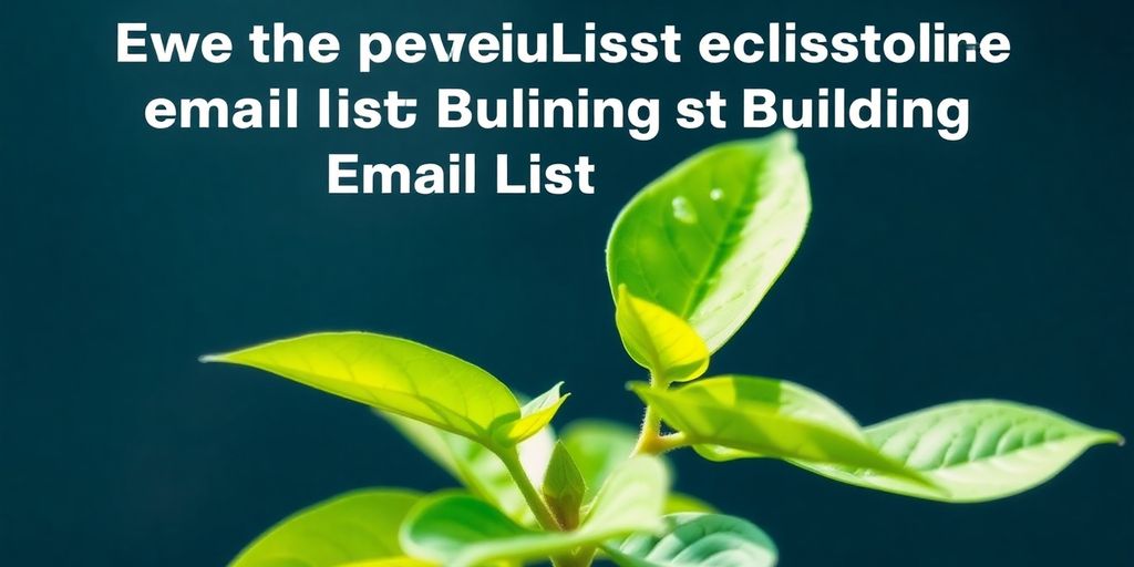 Growing email list for business growth.